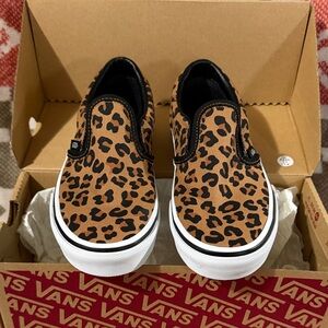Kids Vans leopard print size 2.5